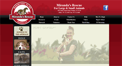 Desktop Screenshot of mirandasrescue.org