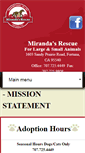 Mobile Screenshot of mirandasrescue.org